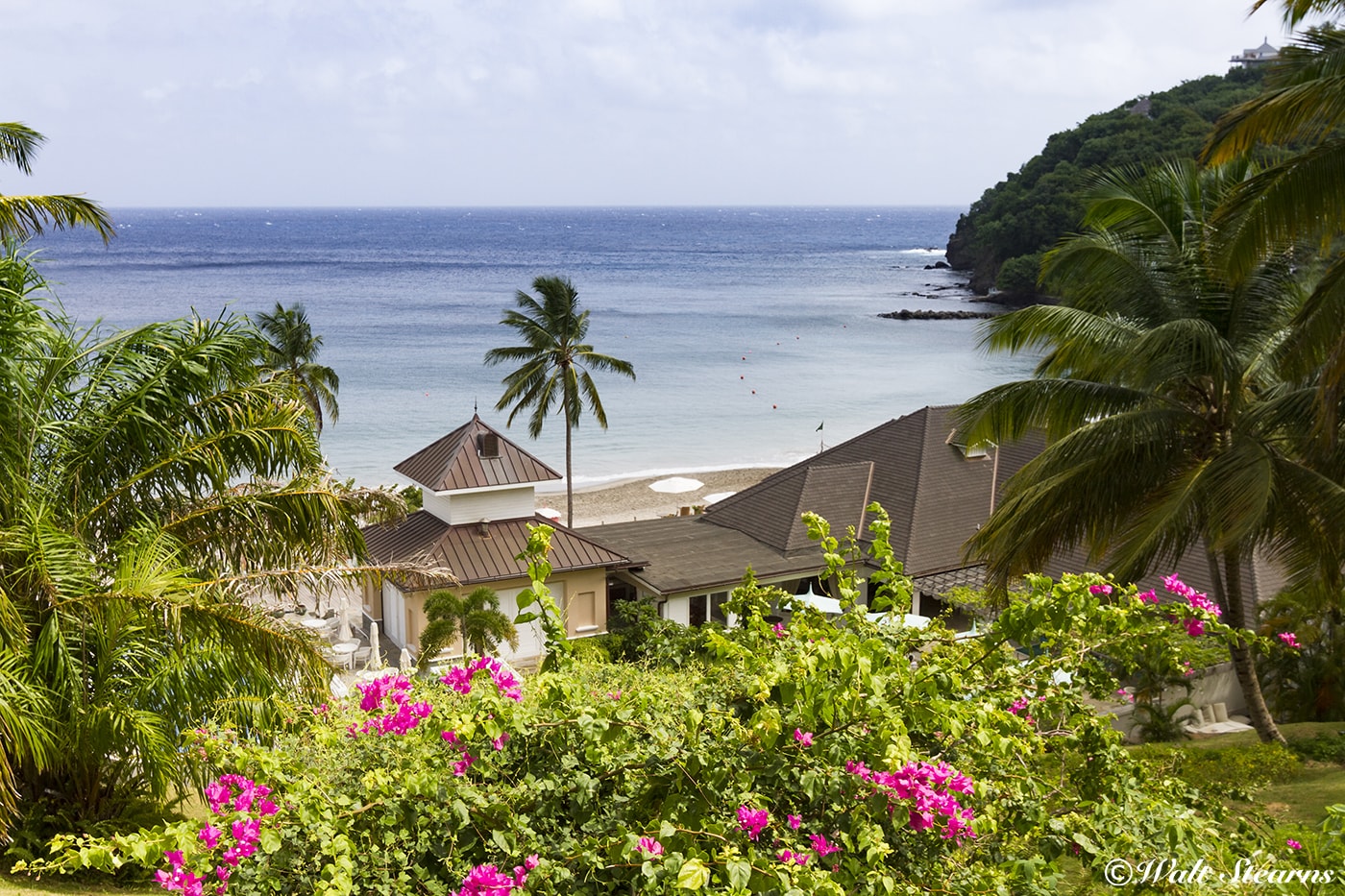 Rooms at BodyHoliday provided hillside views of Cariblue Bay, where sheltered waters are ideal for swimming, paddling and snorkeling.