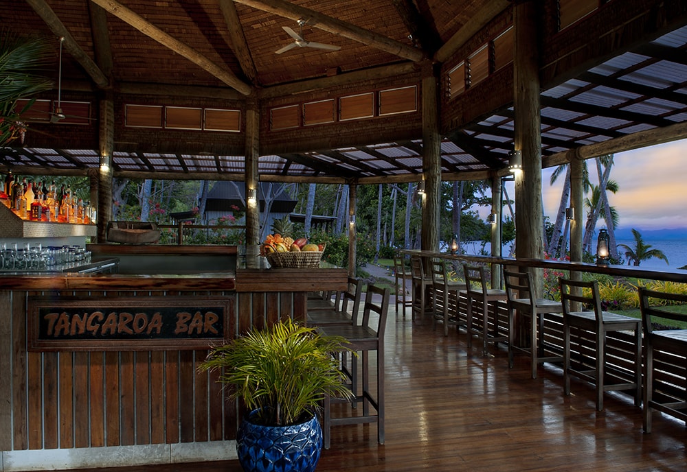 At the end of the day, the resort's Tangaroa Bar is a favorite place to gather and relive adventures.