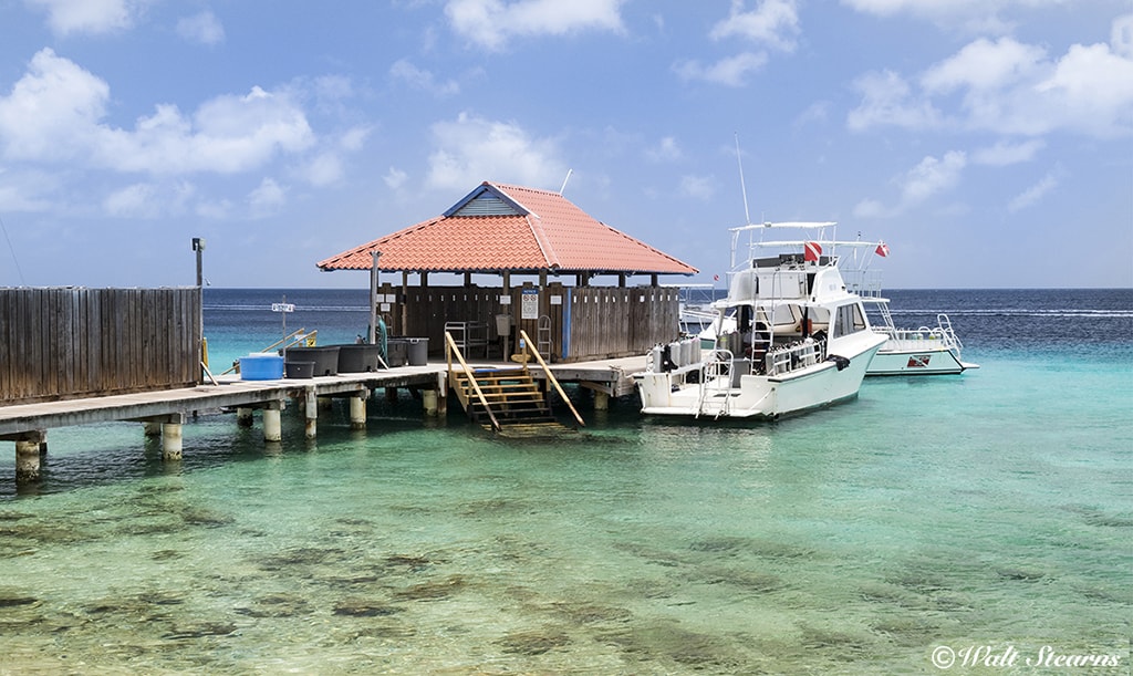 Gear lockers are set on the same pier where dive boats load, making for convenient transfers.