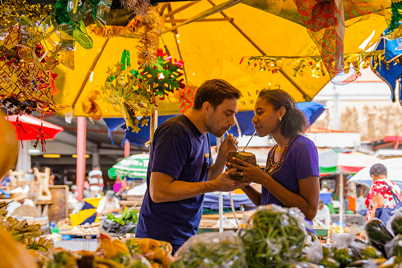 Saint Lucia's food is an incredible mix of cuisines, textures, styles such as bakes and accra from a roadside stand to a perfectly plated five course Mahi Mahi dinner.