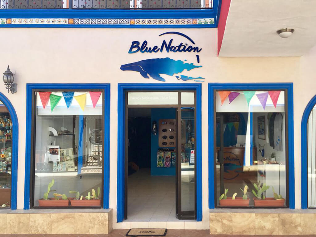 Blue Nation's dive shop offers training, retail, rental and daily boat dives.