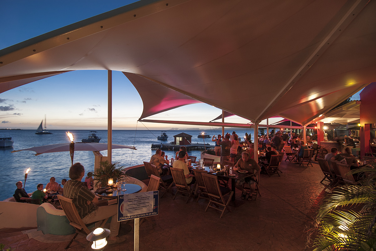 Rum Runner's Restaurant combines good food with an unmatched ocean view.