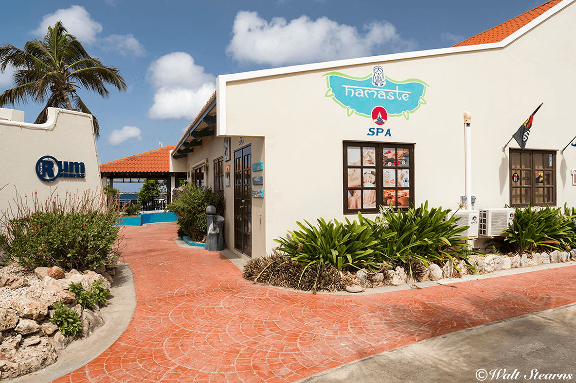 The Namaste Spa is located at Captain Don's. Also on site is the Vista Blue Boutique.