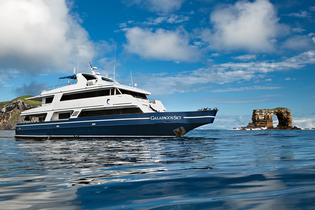 Liveaboard vessels provide the only access to more remote areas of the Galapagos such as Darwin and Wolf Islands.