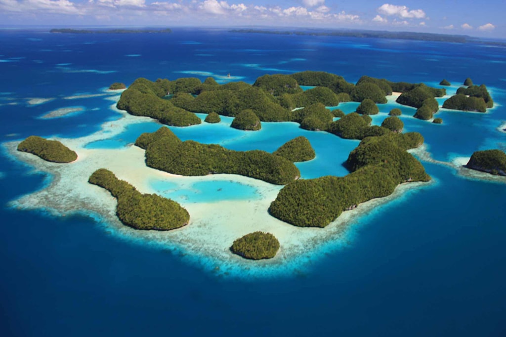 Palau's Rock Islands are recognized as a UNESCO World Heritage site.