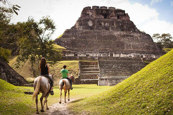 Horseback tours are a popular way to explore the Belize outback. Horseback tours are a popular way to explore the Belize outback.
