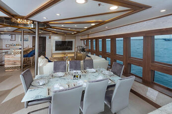 Dining areas have an open and spacious feel. Dining areas have an open and spacious feel.