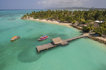 Pigeon Point Heritage Park overlooks Bucco Reef and is considered Tobago's most beautiful beach.