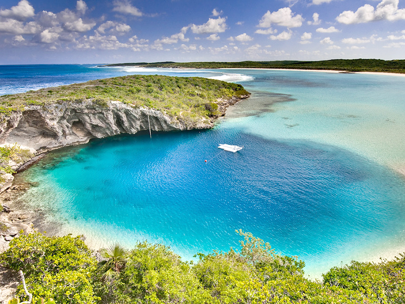 Dean's Blue hole is more than 600 feet deep.