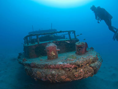 In the waters of St. Eustatius, centuries-old artifacts lie scattered among the remains of long-lost sailing ships, while modern wrecks sport colorful coral encrustations